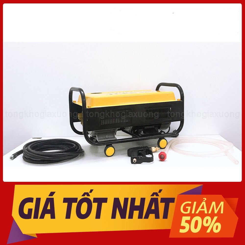 Máy rửa xe áp lực cao 1600W - loại bán công nghiệp có bánh di chuyển