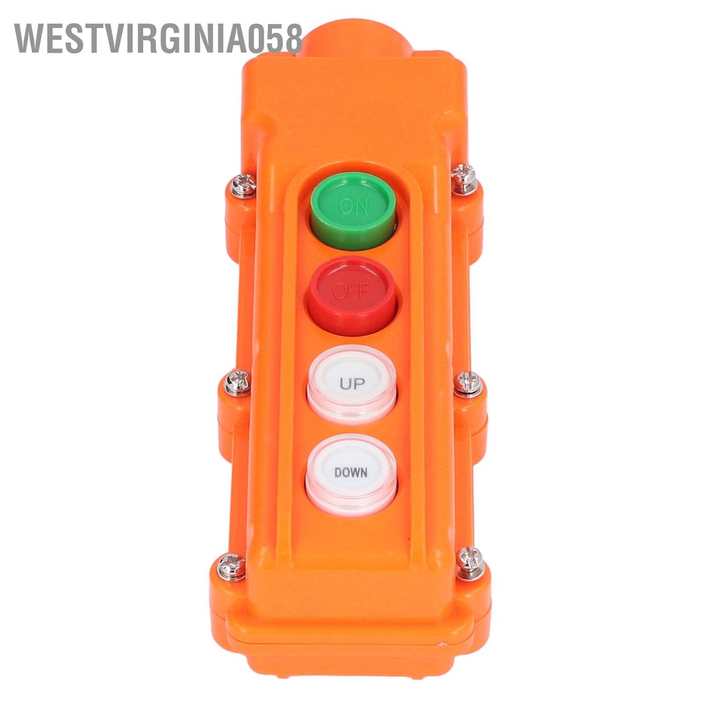 Có thể bán buôn BERM Crane Push Botton Switch Rainproof Handheld Hoist Remote Control 220V/500V 5A Westvirginia058 Hàng giao ngay