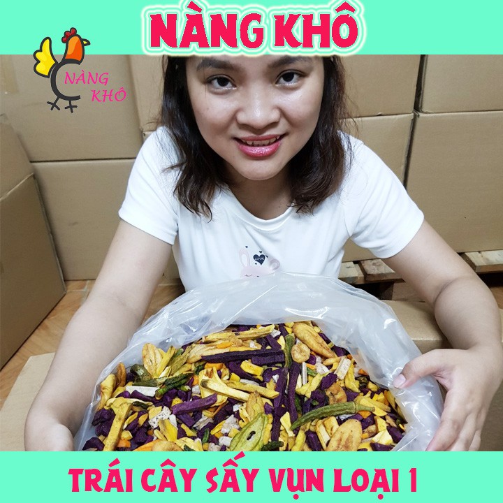 Trái Cây Sấy ( 1 Kí Thập Cẩm Sấy hàng vụn loại ngon đủ 10 vị )