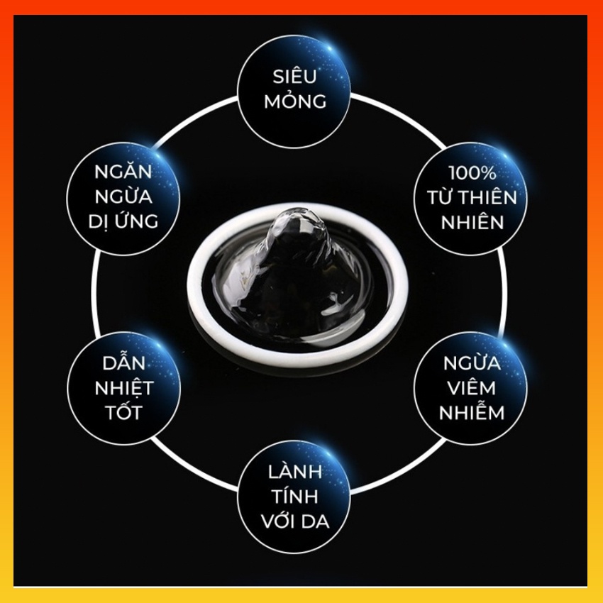 Bao cao su Olo mỏng, nhiều gel bôi trơn, kéo dài thời gian, có hương thơm CLAURA BEAUTY