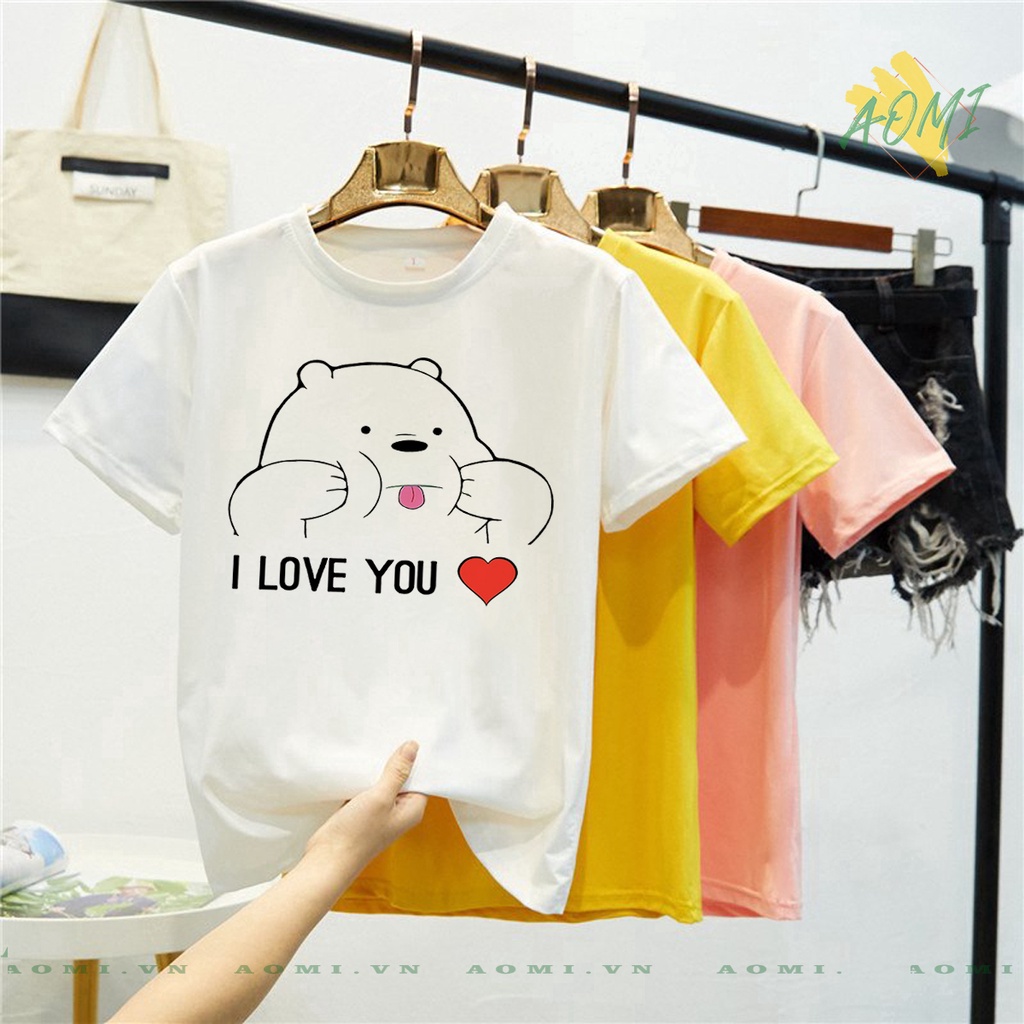 ÁO THUN WE ARE BEAR 3 chú gấu PHÔNG NAM NỮ GIA ĐÌNH  CÓ SIZE TRẺ EM CHO BÉ TRAI GÁI