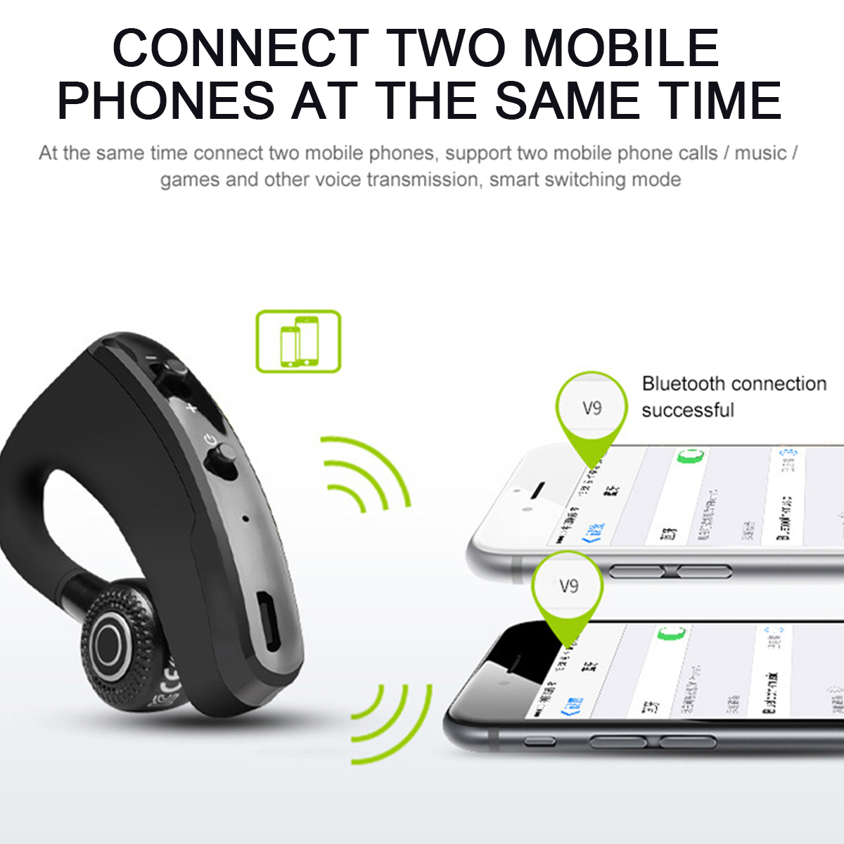 Tai Nghe Bluetooth 5.1 V9 Không Dây Cho Điện Thoại | BigBuy360 - bigbuy360.vn