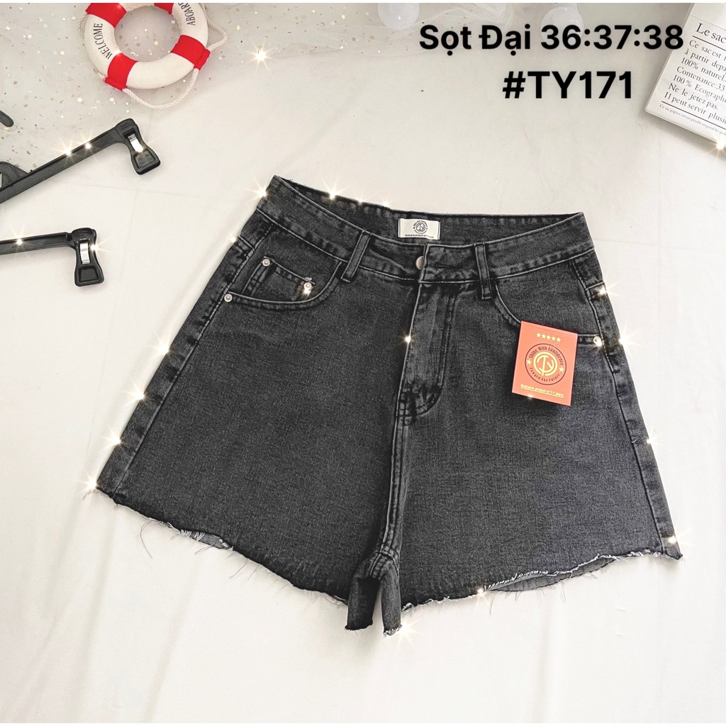 [Bigsize] Quần Sọt Jean Nữ Mẫu Trơn Màu Xám Từ 50 Đến 85Kg