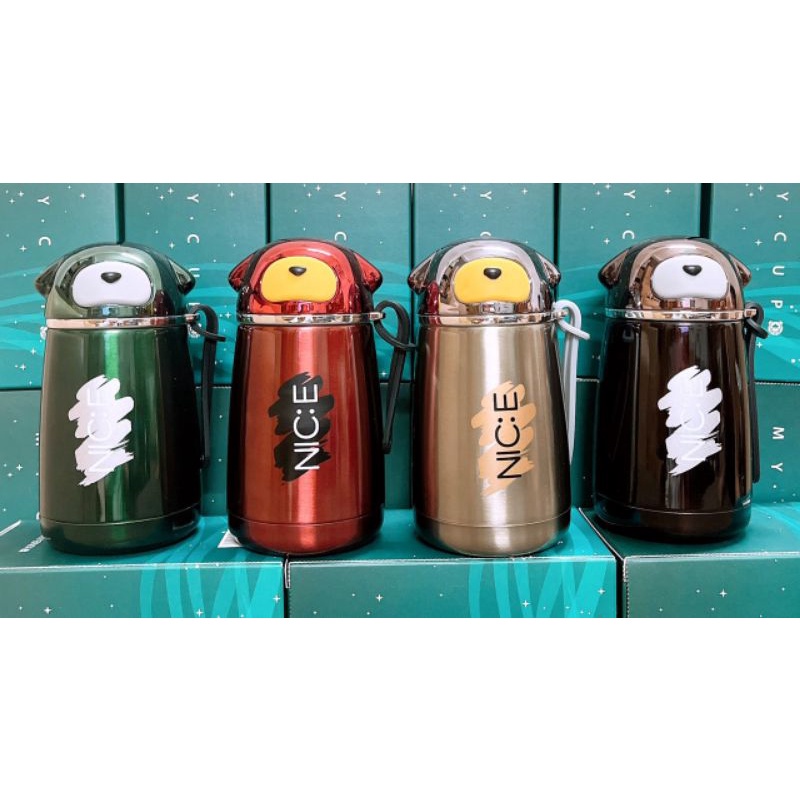 Bình giữ nhiệt inox hình chú Cún Nice 300ml