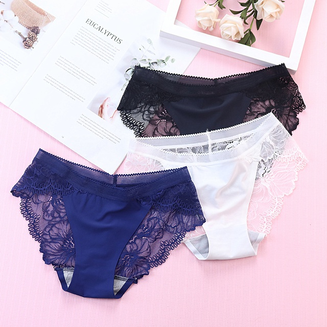 Quần Lót Ren Nữ 💖FREESHIP💖 Quần Lót Đúc Su Phối Ren Gợi Cảm Sexy Hàng Đẹp Freesize Co Dãn Thoải Mái 8423