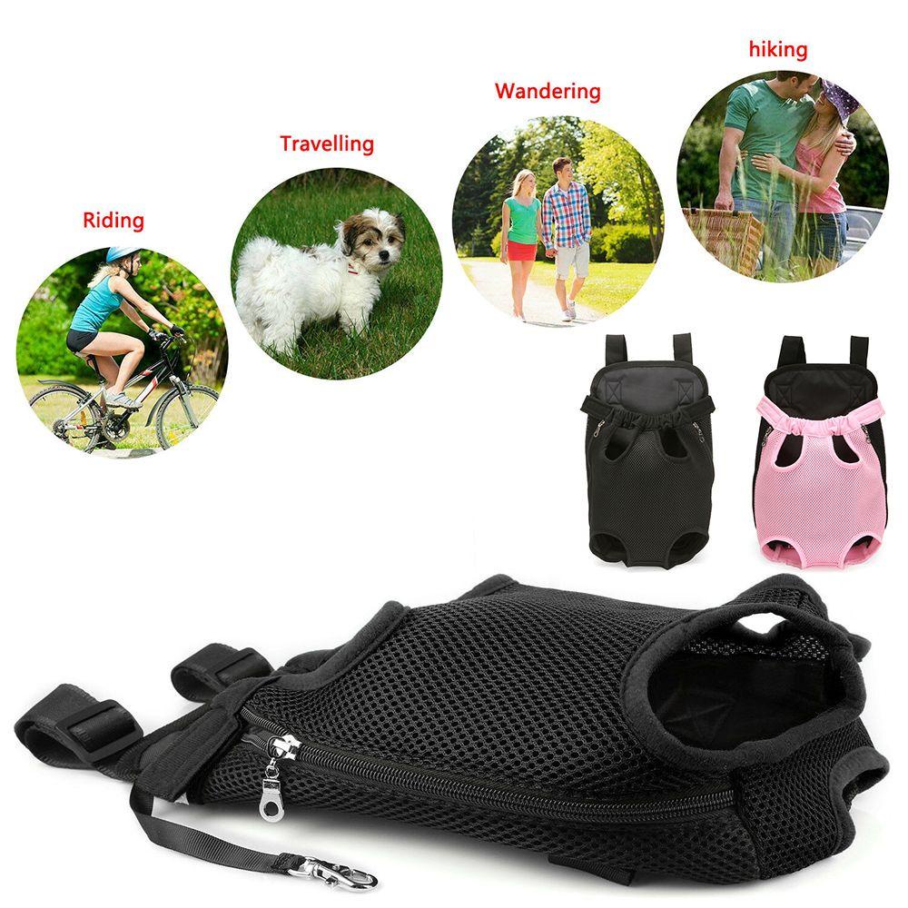 Ba Lô Địu Thú Cưng Trước / Sau Bằng Nylon Phối Lưới Thoáng Khí