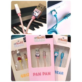 Dây cáp sạc điện thoại anh em gấu bare bears Chúng tôi đơn giản là gấu Moshi Thái