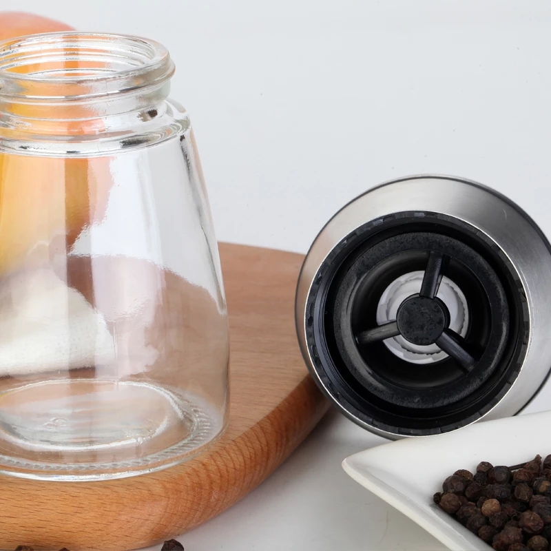 Dụng cụ xay tiêu muối cầm tay bằng thép không gỉ cho nhà bếp