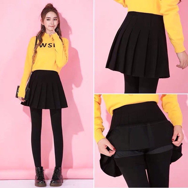 Chân váy tennis xếp ly lưng cao có quần trong phong cách hàn quốc thể thao M028 | BigBuy360 - bigbuy360.vn