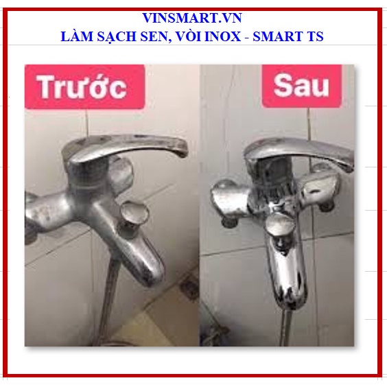 Combo chai 500ml - Làm sạch sen vòi Inox, Tẩy trắng đồ sứ, Tẩy cặn canxi kính, Làm sạch dầu mỡ đồ nhà bếp