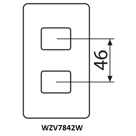 Combo 10 cái - Mặt góc vuông dòng Full Color Panasonic - WZV7841W, WZV7842W, WZV7843W, WZV7061W