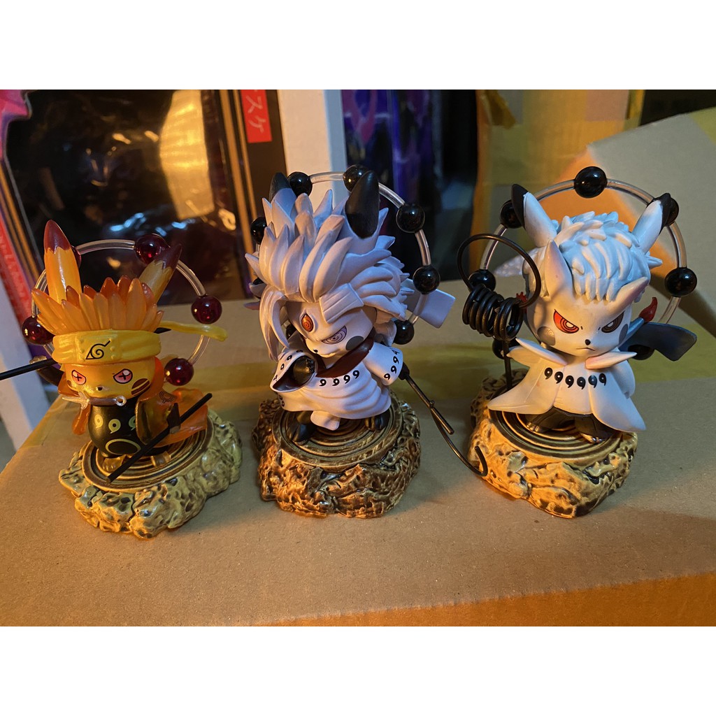 Mô hình nhân vật figure cosplay Naruto - Madara - Obito lục đạo