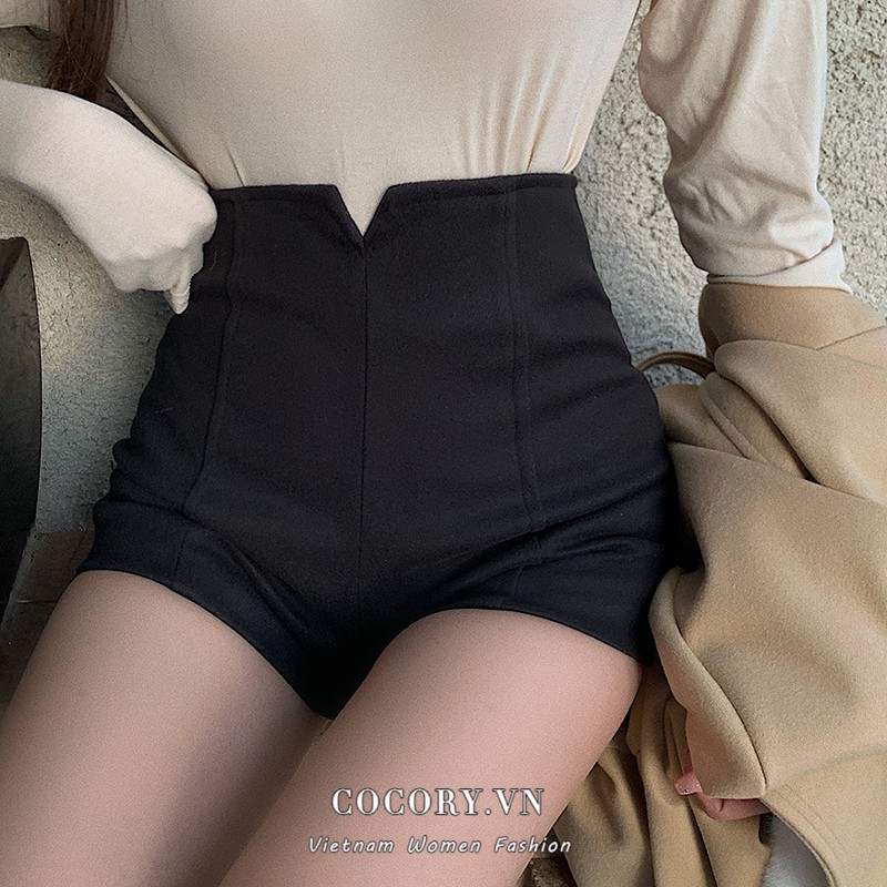 Cocory vn Quần Đùi Lưng Cao Ôm Dáng Thời Trang Quyến Rũ Cho Nữ | BigBuy360 - bigbuy360.vn