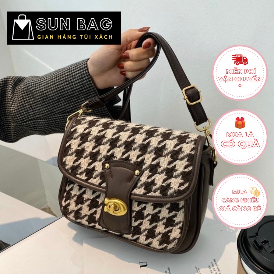Túi xách nữ đeo chéo, túi đi chơi, đi học, da cao cấp size 20cm SB061