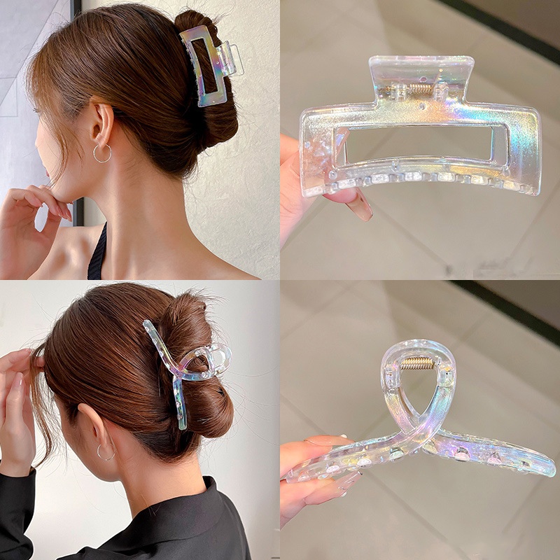 Kẹp Tóc Nữ Trong Suốt Đính Ngọc Trai Thời Trang Hàn Quốc
