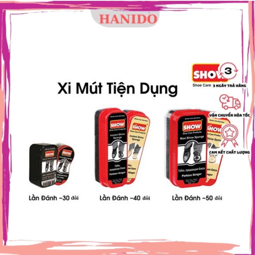 MÚT ĐÁNH GIÀY SHOW THỔ NHỸ KỲ MÀU ĐEN