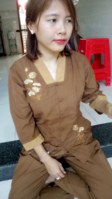 Áo lam, áo phật tử cao cấp - Mẫu La hán phối