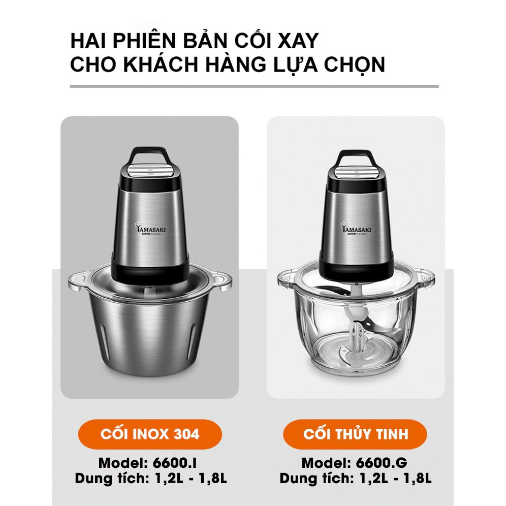 [CHÍNH HÃNG] Máy xay 3 tốc  độ, BỀN số 1 hiện nay - CỐI INOX/THUỶ TINH dung tích 2L - 500W