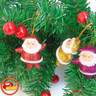 Combo 6 ông già noel nhỏ xinh lấp lánh trang trí cây thông ngày Noel (OGN06)