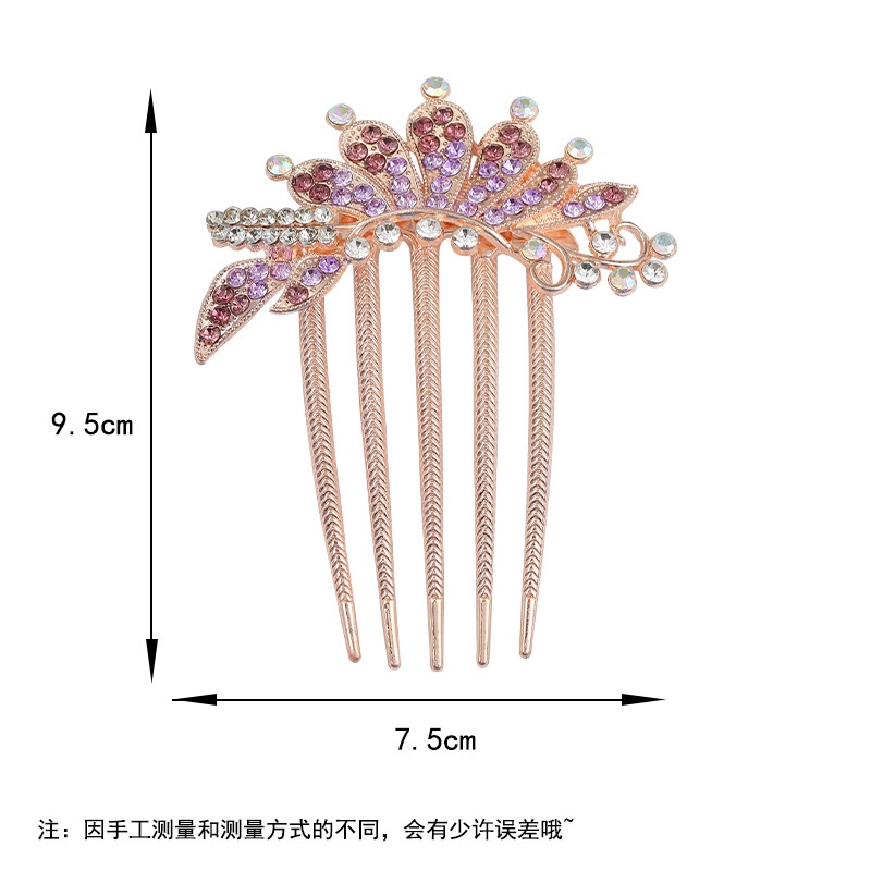 Lược Cài Tóc Hình Vương Miện Đính Đá Xinh Xắn