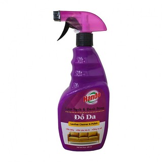 [SẠCH & BÓNG ĐỒ DA] Chai Xịt Làm Sạch Và Đánh Bóng Đồ Da Hando 600ml