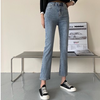 Quần jean dài ống ôm lưng cao kiểu dáng xinh xắn 40937