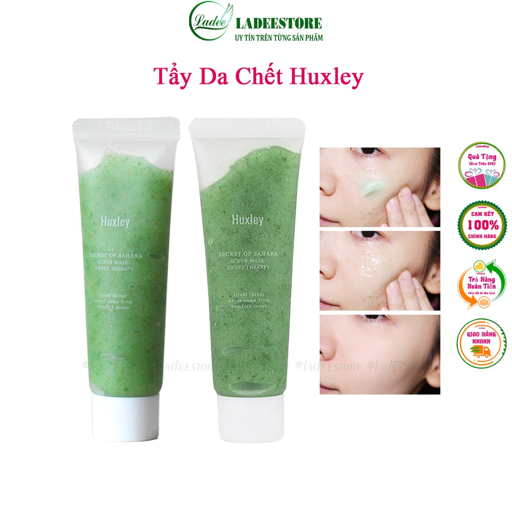 Tẩy Da Chết Huxley Secret Of Sahara Scrub Mask Sweet Therapy 30gr, Mặt Nạ Tẩy Da Chết Chiết Suất Từ Xương Rồng Sahara