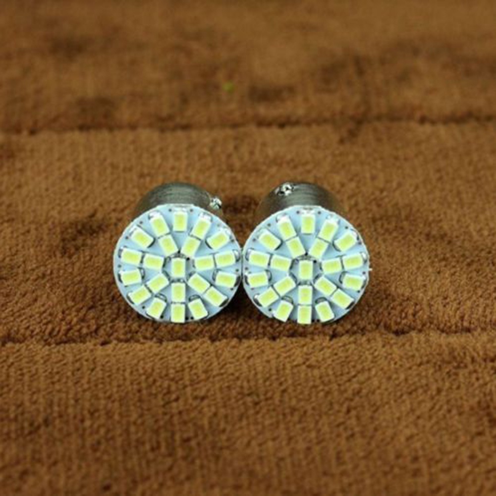 Đèn LED 12V 1157 BAY15D ánh sáng trắng 22 SMD cho xe hơi