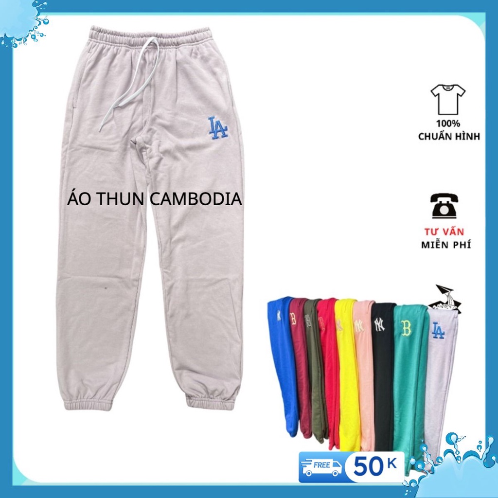 [Nhiều Màu]Quần jogger Nỉ NY ,MLB thể thao unisex thời trang hotrend