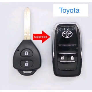 Vỏ chìa khóa GẬP 2 nút mẫu này dùng cho Toyota Vios
