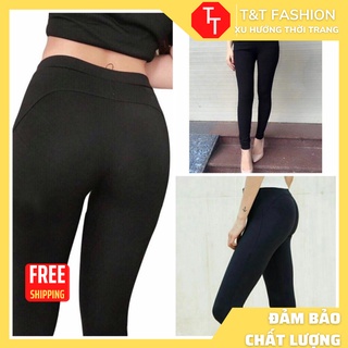 Quần legging nâng mông chuẩn túi zip, chất vải co giãn 4 chiều