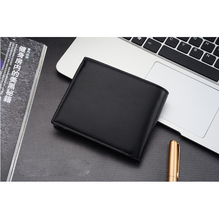 Ví da ngắn Chuwanglin thiết kế trẻ trung phong cách Hàn Quốc cho nam