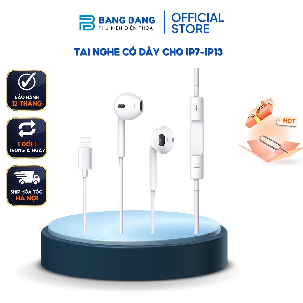 Tai Nghe Điện Thoại Cổng Lightning, Tai Nghe Bluetooth Điện 7 / 8 / X / XS Max / 11Pro Tự Động Kết Nối - Bảo Hành 6 Th