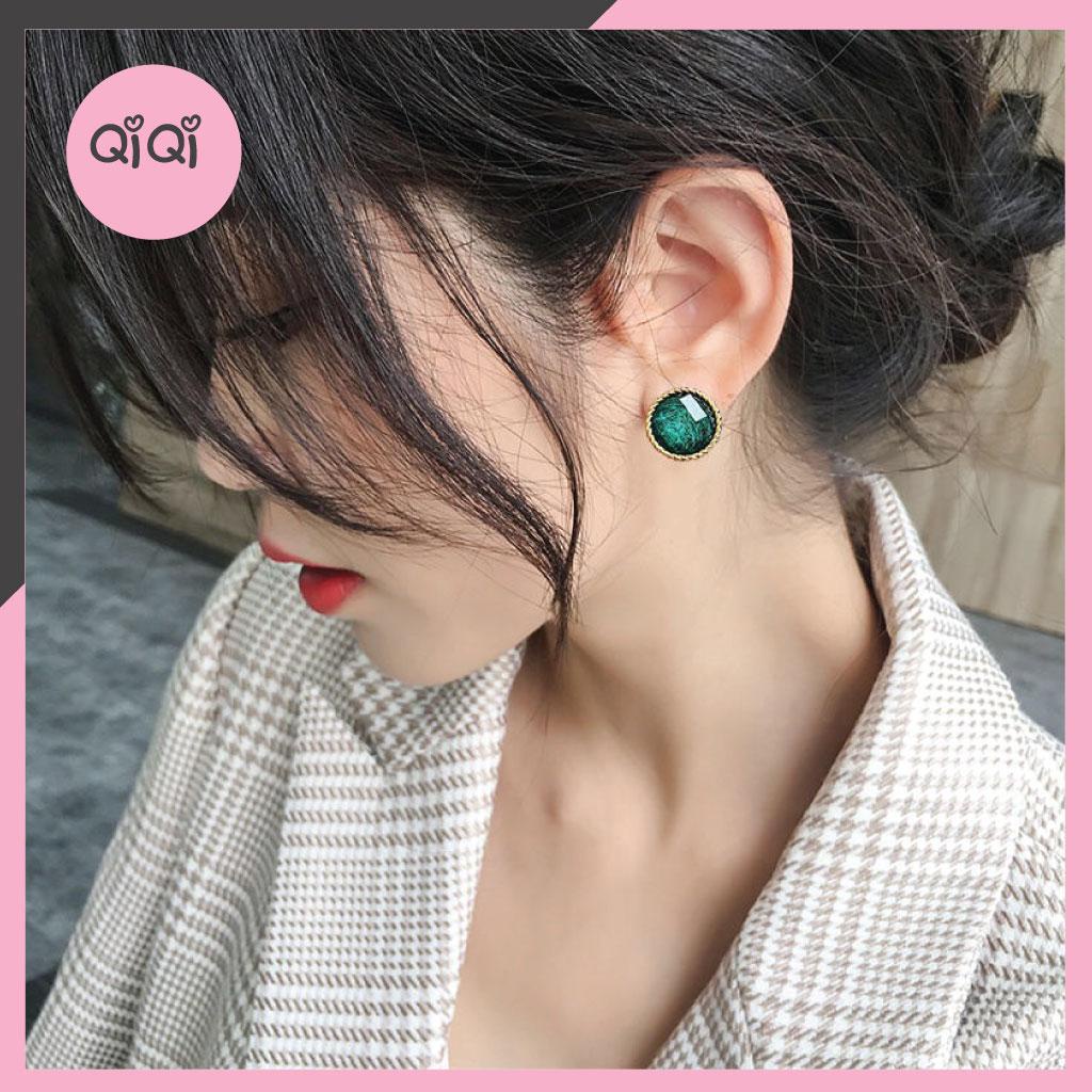 Khuyên Tai Đá Sang Chảnh Nổi Bật T11 QiQiShop