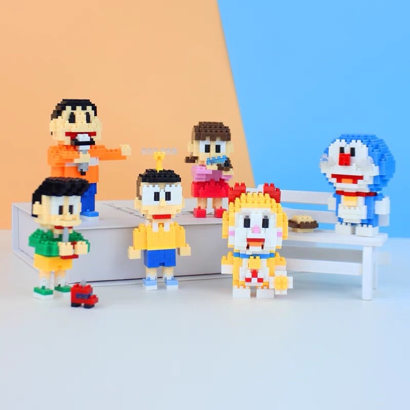 Bộ mô hình lego Doraemon tự lắp ráp nhiều chi tiết