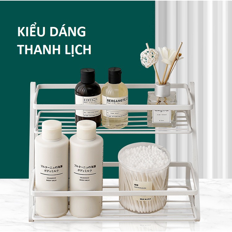 Kệ Gia Vị 2 Tầng Sơn Tĩnh Điện, Kệ Để Đồ Nhà Bếp Đa Năng Tiện Dụng