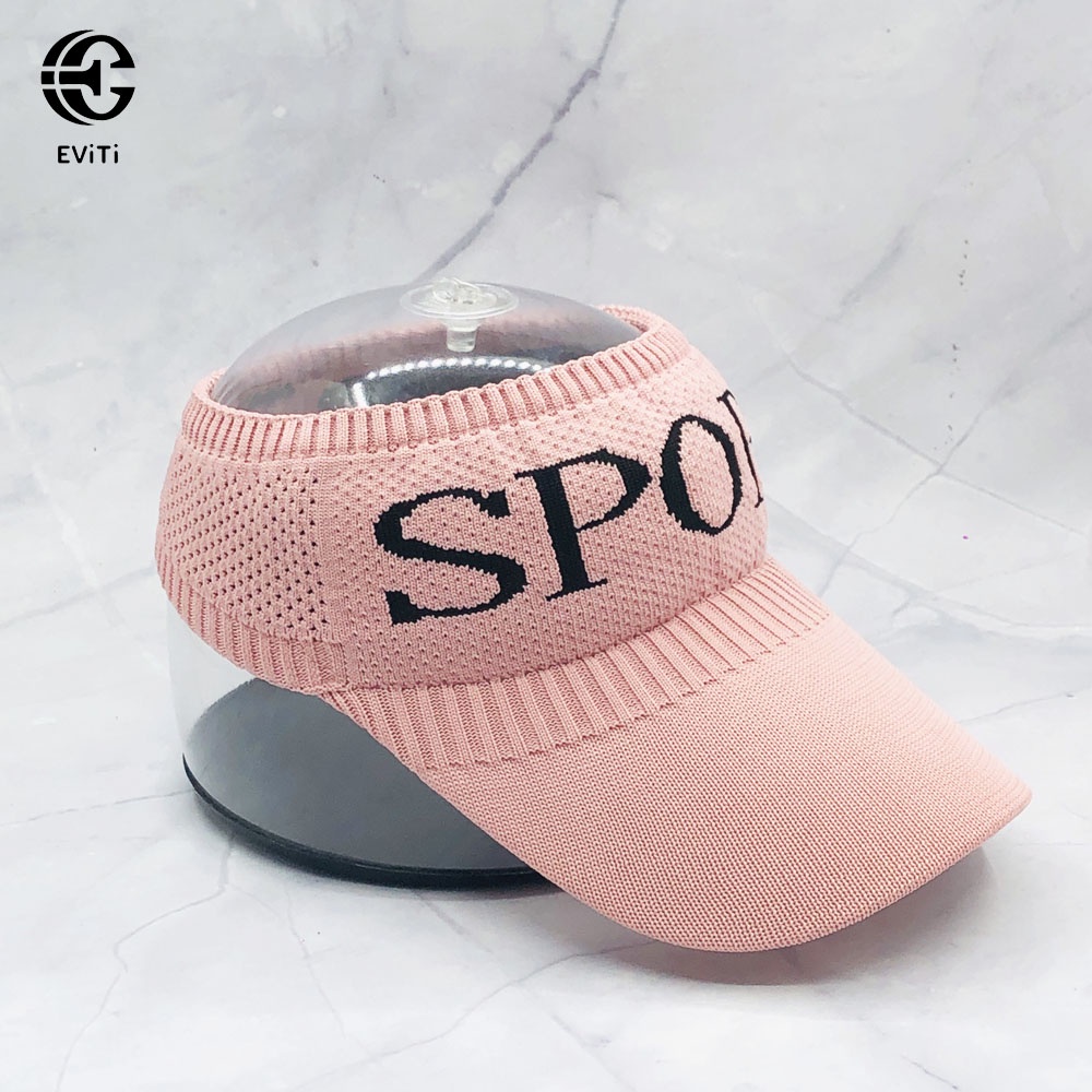 Mũ lưỡi trai nửa đầu SPORT - Nón kết thể thao thời trang - Phù hợp cho các bạn nữ đi chơi, tập thể dục, đi biển