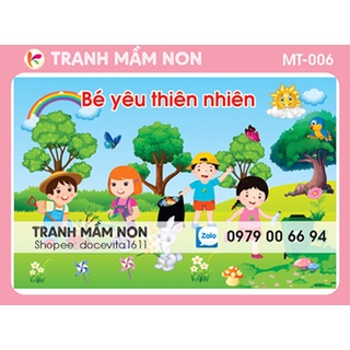 Decal trang trí mầm non-GÓC THIÊN NHIÊN MT-006