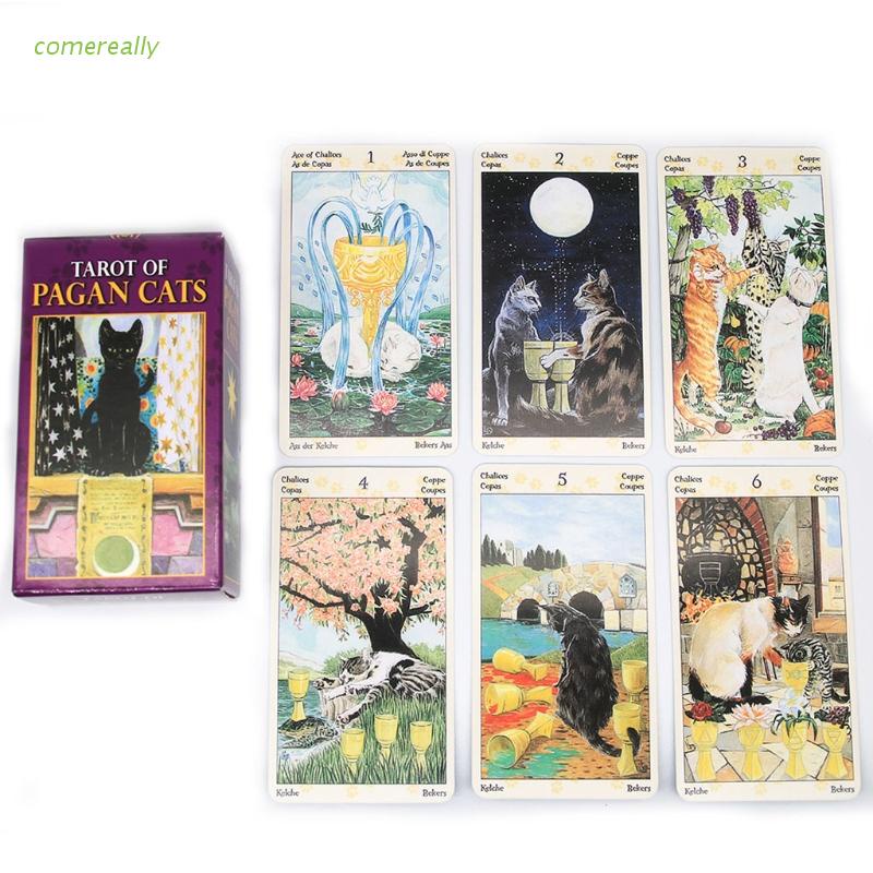 Bộ thẻ bài tarot Of Pagan Cats 78 lá vui nhộn