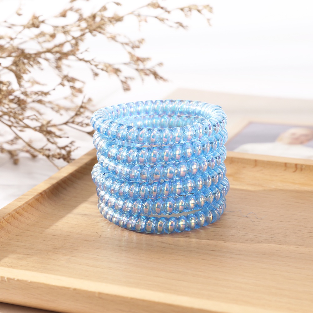 Set 6 dây buộc tóc Haimeikang màu trơn thời trang đơn giản