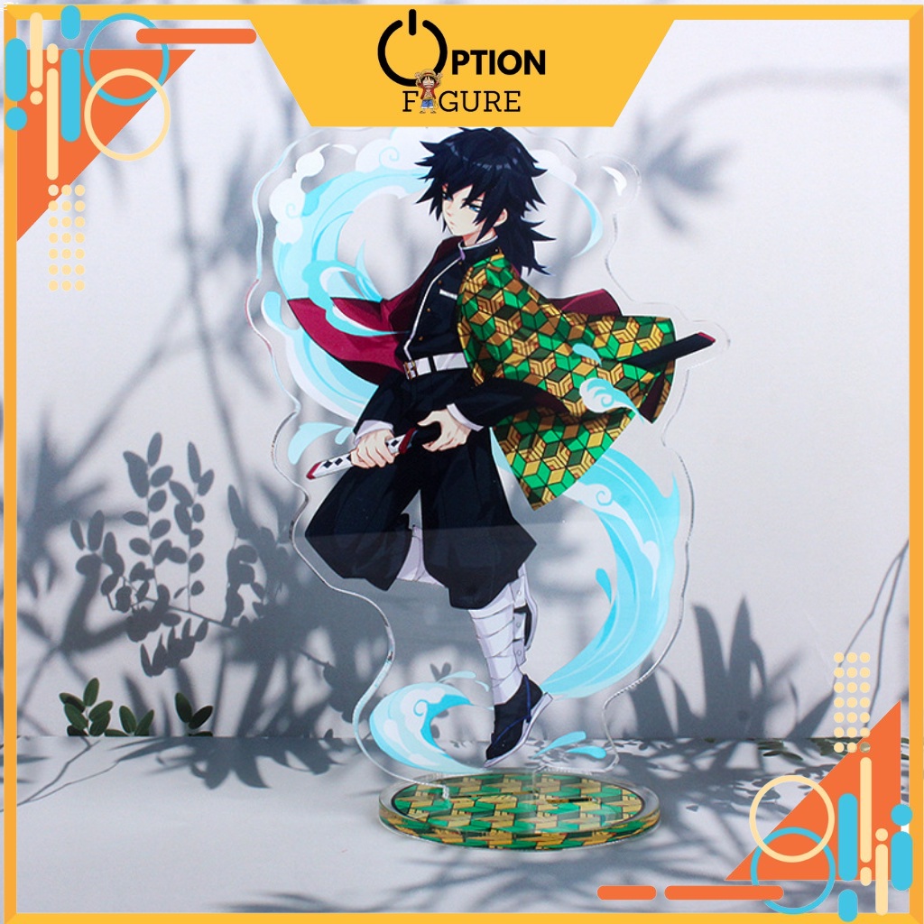 Mô Hình Standee Anime Kimetsu no Yaiba bằng Acrylic hiệu ứng, Mô Hình Thanh Gươm Diệt Quỷ mica Standee arcylic 14-17cm