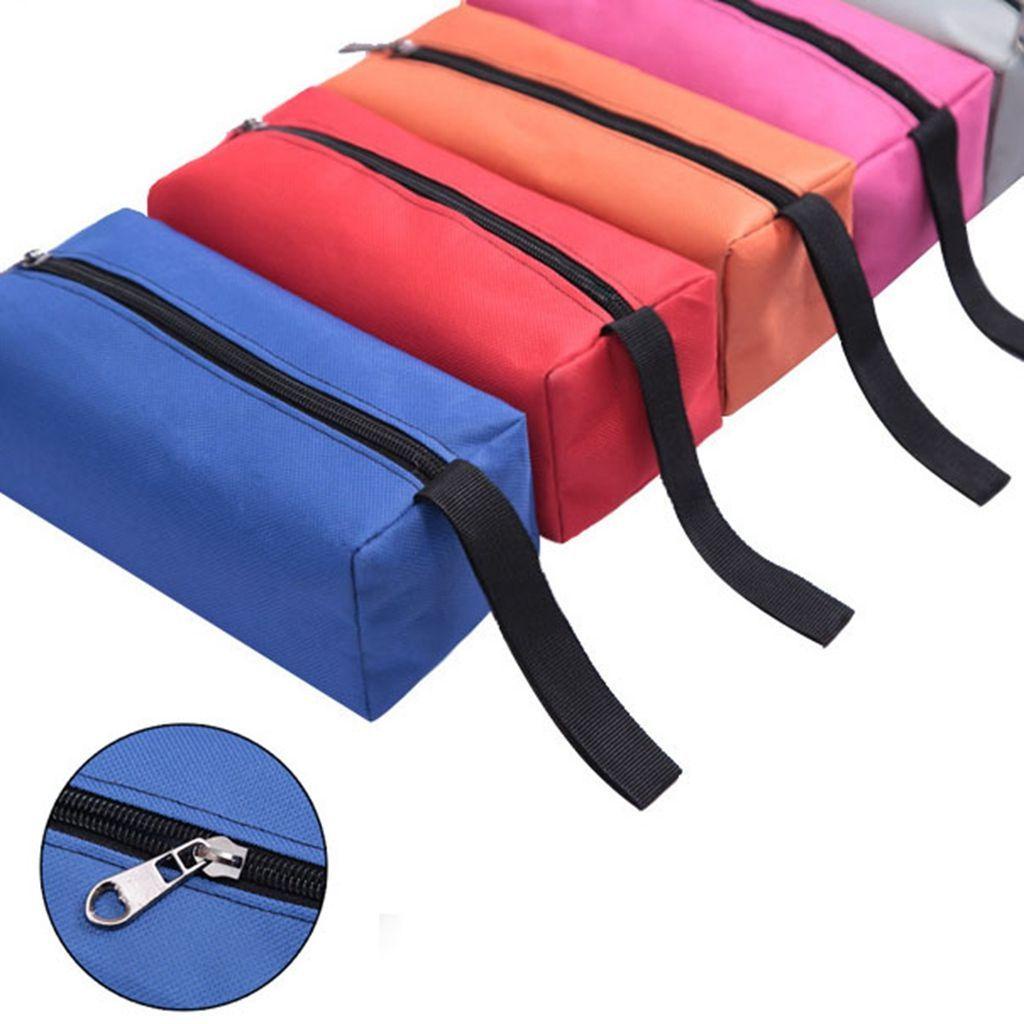1 Túi Vải Oxford Dày Sức Chứa Lớn Đựng Dụng Cụ Sửa Chữa Điện Có Khóa Kéo Giá Đỡ