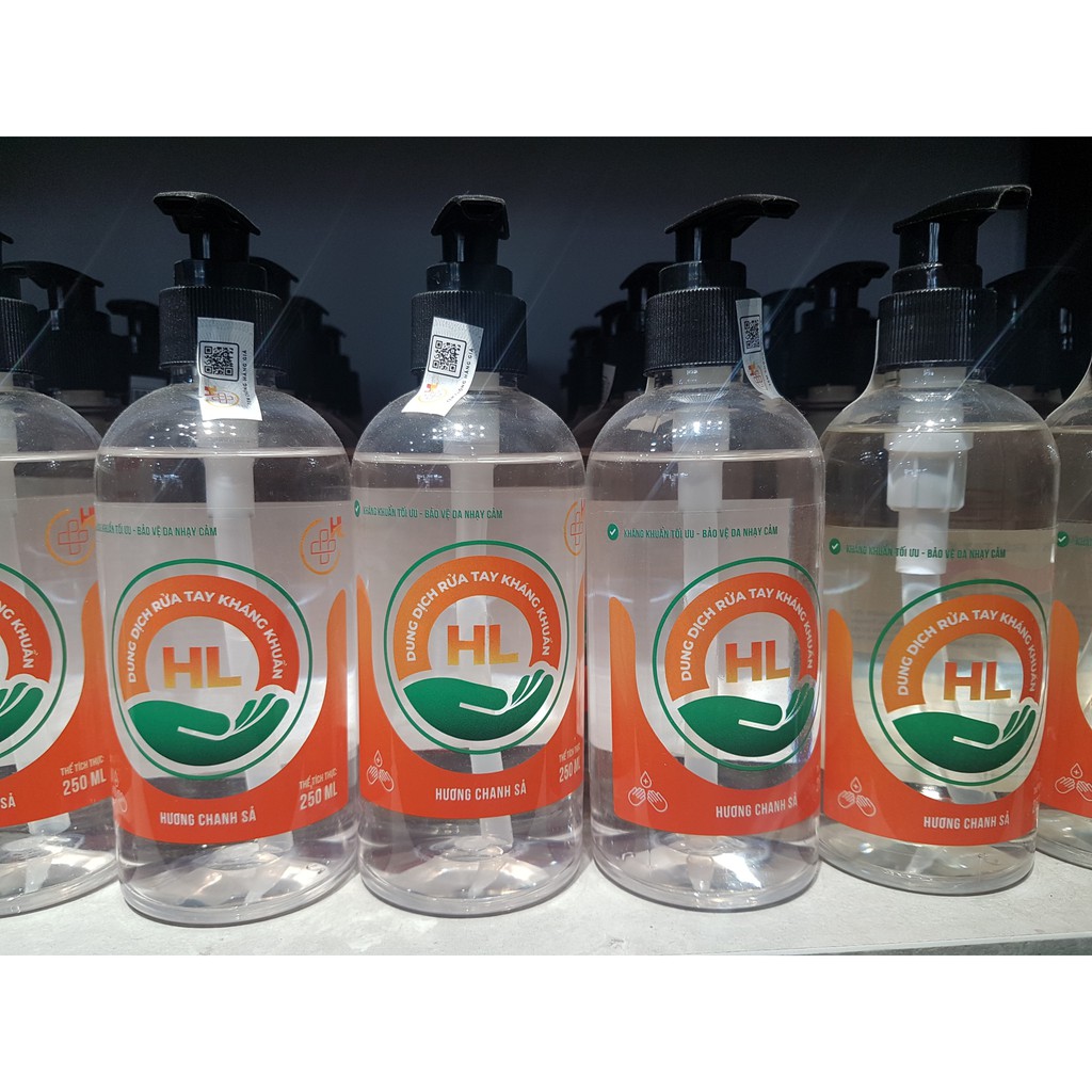Nước rửa tay kháng khuẩn - Hương chanh sả thiên nhiên 250ml