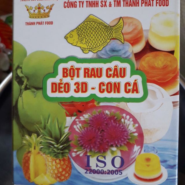 Sỉ bột rau câu dẻo 3d - con cá