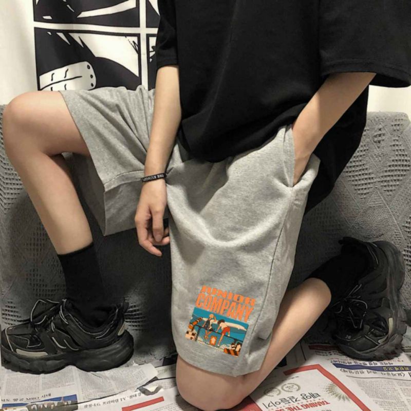 Quần short thể thao unisex nam nữ mặc hè thoáng mát, mẫu quần đùi teen
