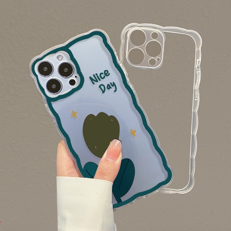 Ốp Điện Thoại Silicone Mềm Trong Suốt In Hình Hoa Tulip Cho Iphone 13 12 11 Pro MAX X XS MAX XR 6 7 8 Plus