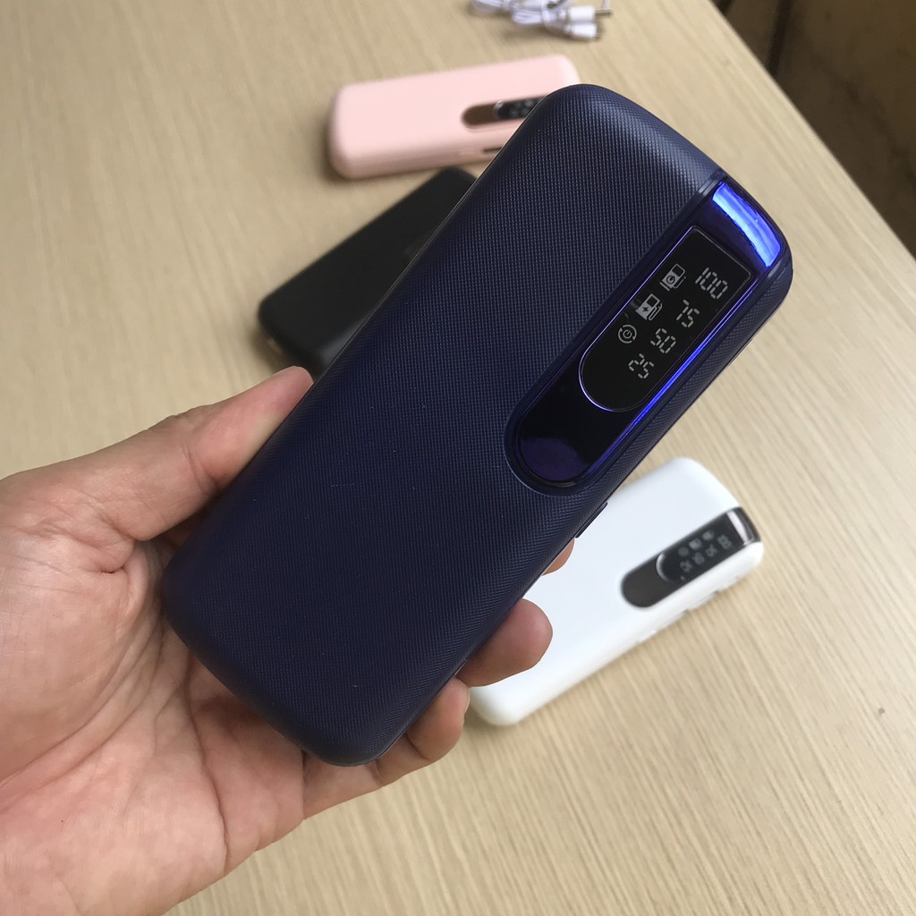 Sạc Dự Phòng 30000 mAh , 2 cổng usb , có màn hình hiển thị phần trăm pin