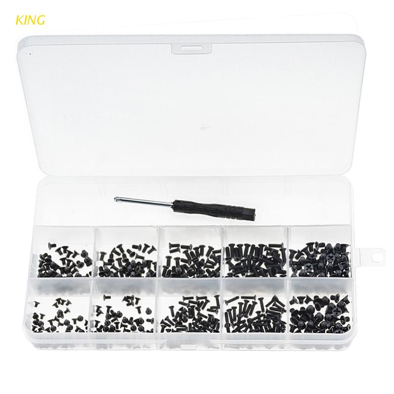 Bộ 500 Ốc Vít M2 M2.5 M3 KM Màu Đen Chuyên Dụng