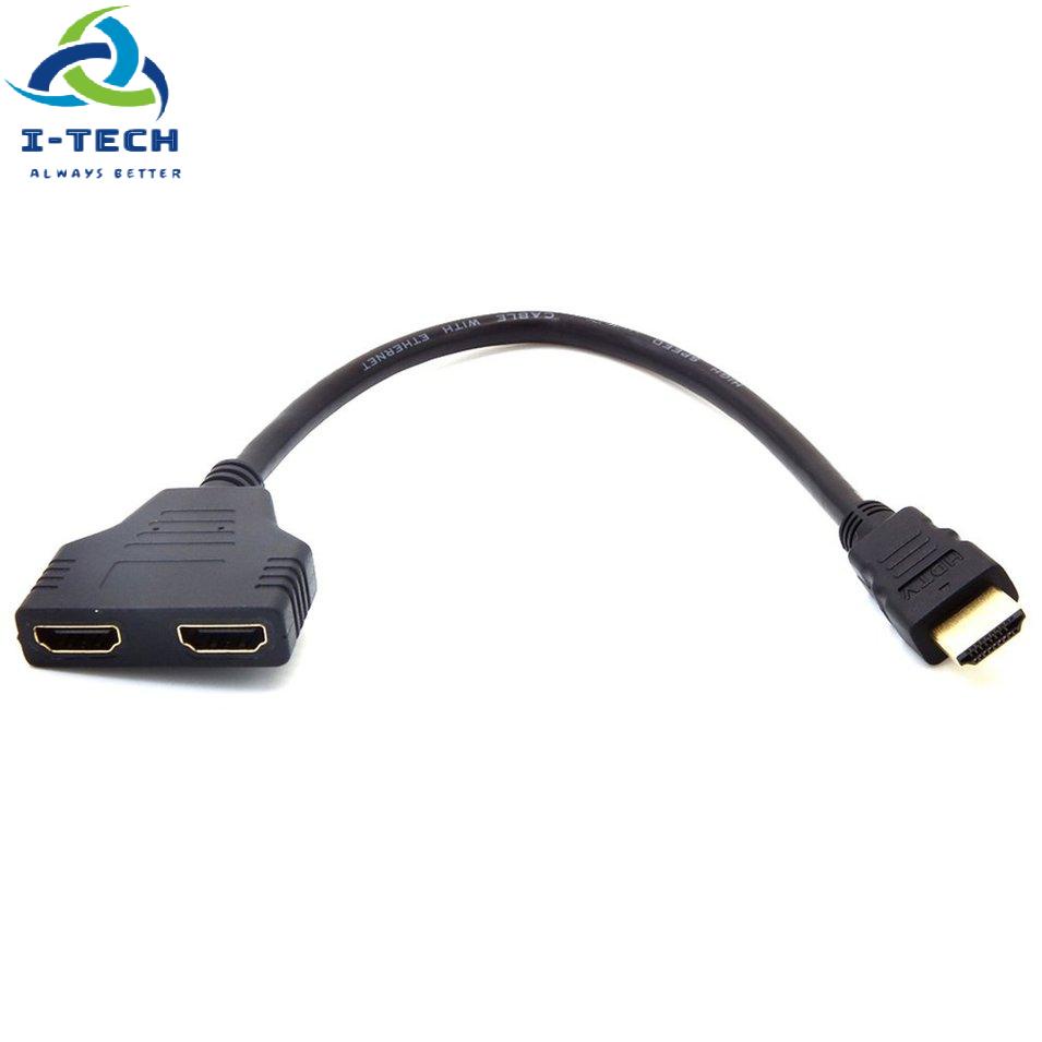 Dây Cáp Chia Cổng Hdmi 1080p 2 Trong 1