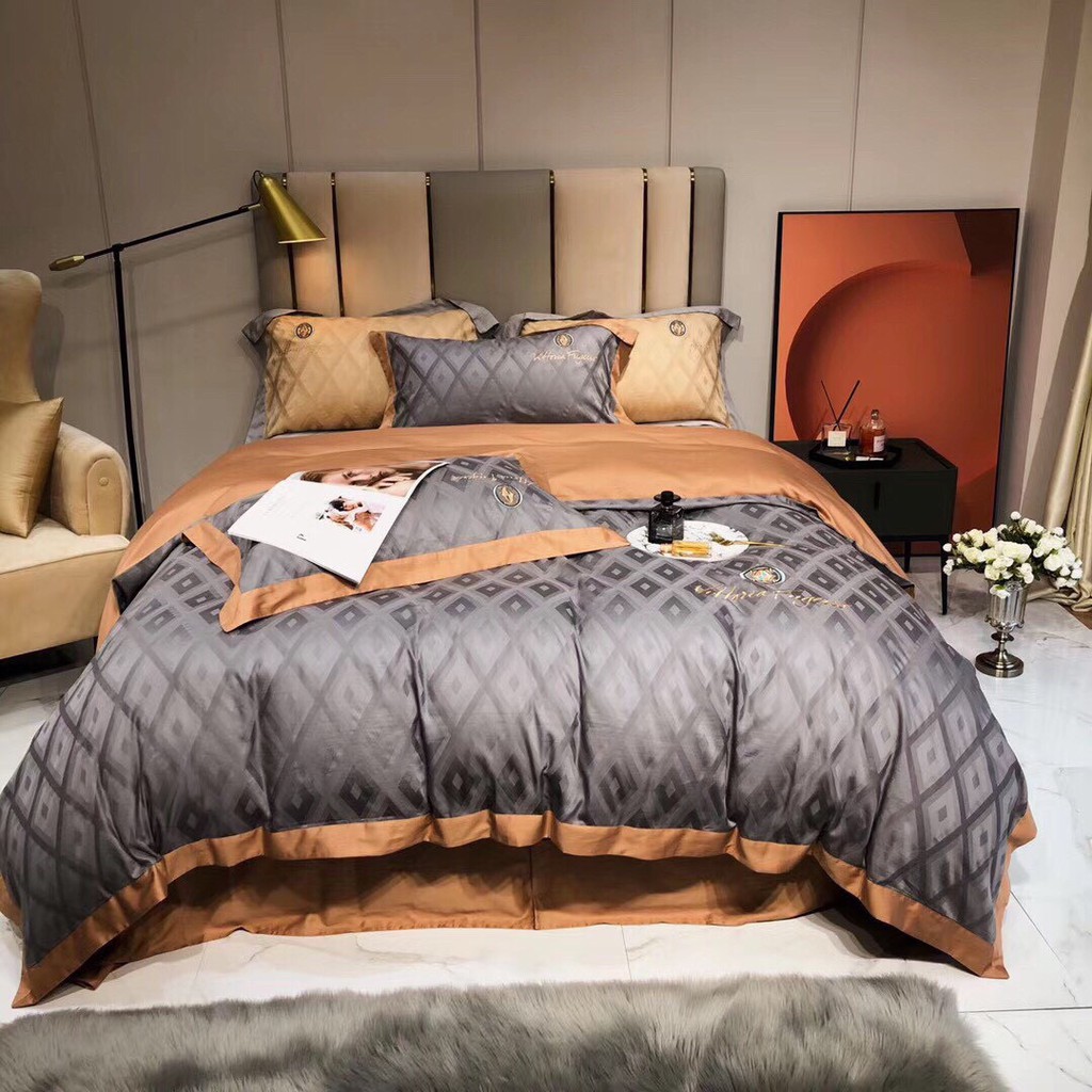 Bộ chăn ga gối lụa Italy